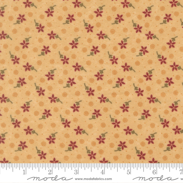 Moda Kansas Troubles - Flannel Season 9844 11F Tan Autumn Blooms Flannel By The Yard