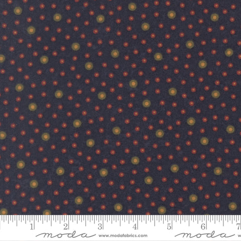 Moda Kansas Troubles - Flannel Season 9845 14F Indigo Rain Drop Dots Flannel By The Yard