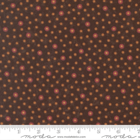 Moda Kansas Troubles - Flannel Season 9845 18F Earth Rain Drop Dots Flannel By The Yard