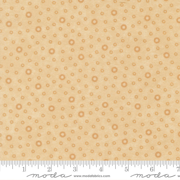 Moda Kansas Troubles - Flannel Season 9845 21F Tan Tonal Rain Drop Dots Flannel By The Yard
