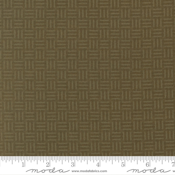 Moda Kansas Troubles - Flannel Season 9847 15F Grass Basketweave Flannel By The Yard