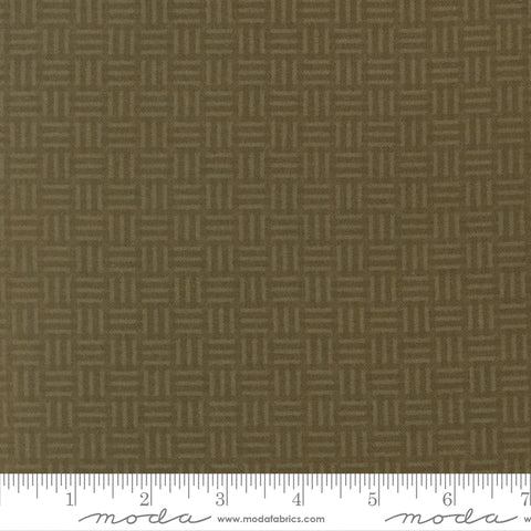 Moda Kansas Troubles - Flannel Season 9847 15F Grass Basketweave Flannel By The Yard