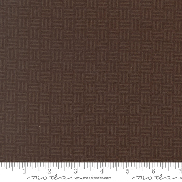 Moda Kansas Troubles - Flannel Season 9847 18F Earth Basketweave Flannel By The Yard