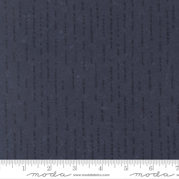 Moda Kansas Troubles - Flannel Season 9848 14F Indigo Ripple Stripes Flannel By The Yard