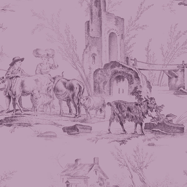 Wilmington Blackberry Bramble 98758 606 Purple Toile By The Yard