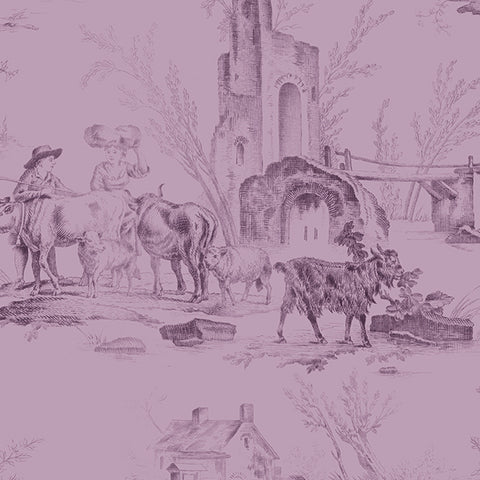 Wilmington Blackberry Bramble 98758 606 Purple Toile By The Yard