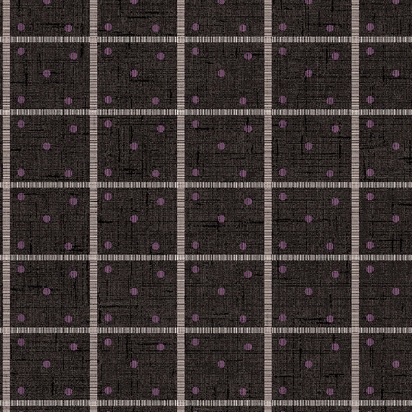 Wilmington Blackberry Bramble 98763 961 Black Dots & Stripes By The Yard