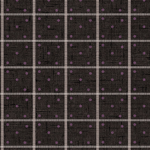 Wilmington Blackberry Bramble 98763 961 Black Dots & Stripes By The Yard