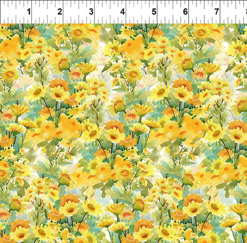 In The Beginning Decoupage 9DC 1 Yellow Sunflowers By The Yard