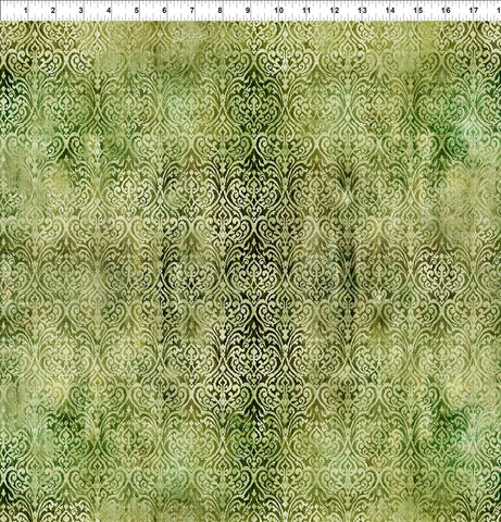 In The Beginning Evanescence 9EV 1 Green Tapestry By The Yard