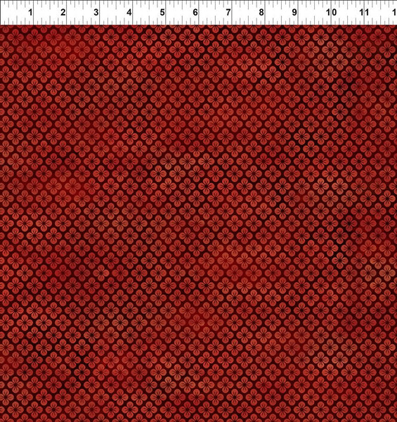 In The Beginning Oriental Gardens 9OG 1 Red Blossom By The Yard