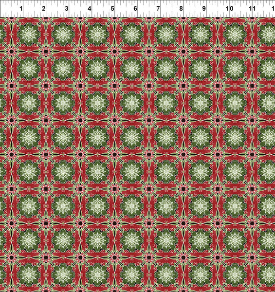 In The Beginning Winter Enchantment 9WEN 1 Red Sparkle By The Yard