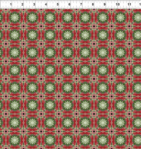 In The Beginning Winter Enchantment 9WEN 1 Red Sparkle By The Yard