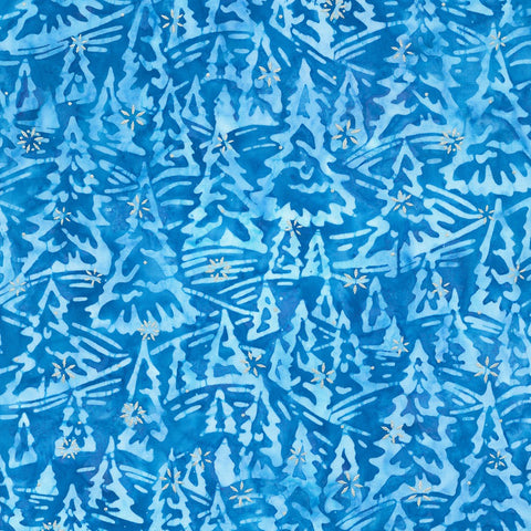 Kaufman Artisan Batiks Snowscape 22645 243 Cerulean Meterware