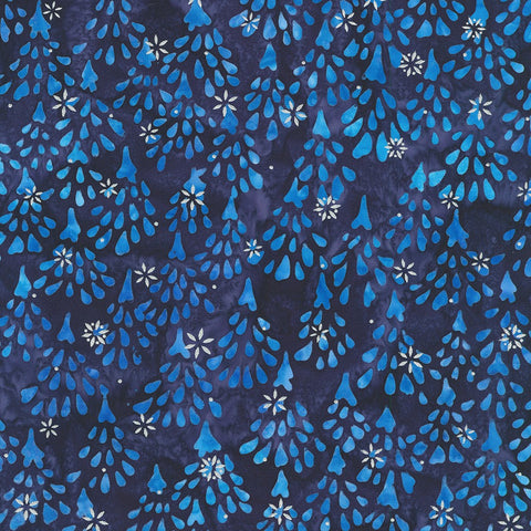 Kaufman Artisan Batiks Snowscape 22647 9 Navy By The Yard