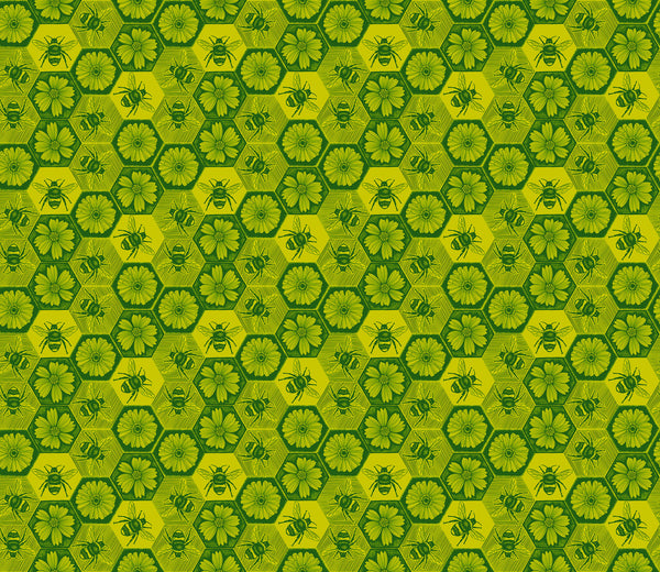 Northcott Indelible Ink AMT1005 71C Citrus Busy By The Yard