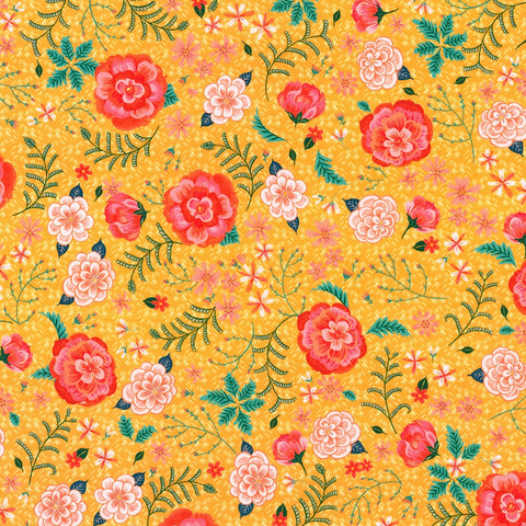 Kaufman Faraway Florals 22619 149 Apricot By The Yard