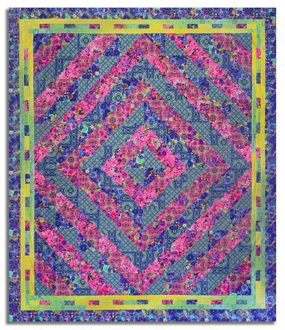 Hoffman Pre-Cut Abundance Quilt Kit - Bloom!