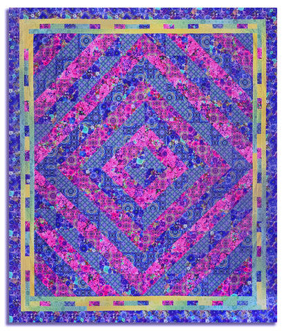 Hoffman Pre-Cut Abundance Quilt Kit - Bloom!