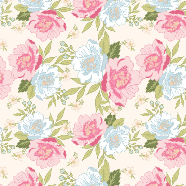 Poppie Cotton Stolen Moments SM25301 Alexis Blanc By The Yard