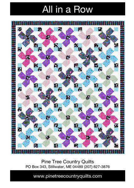 ALL IN A ROW - Pine Tree Country Quilts Pattern