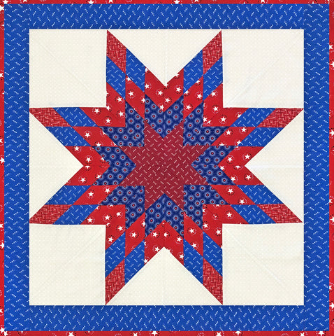 Andover Lone Star Wall Hanging Kit - Includes Pre-cut Strips - Salute