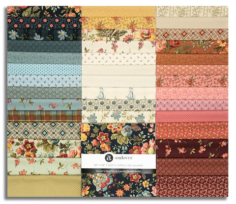 Andover Pre-Cut 42 Piece 10" Squares  - Farmer's Daughter