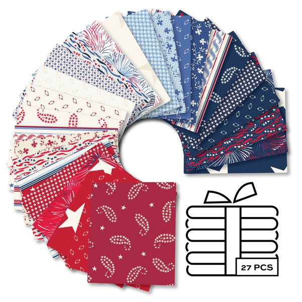 Andover Pre-Cut 27 Piece Fat Quarter Bundle - Americana
