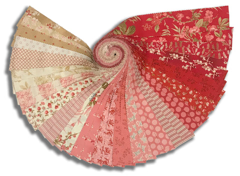 Andover Pre-Cut 40 Piece 2 1/2" Jelly Roll Strips - Little Sweetheart