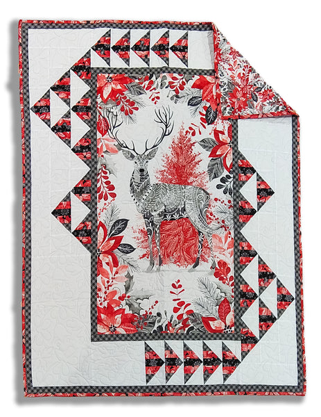 Panel Quilt 42 x 51" Fully Finished Sample Quilt - Autumn in Flight