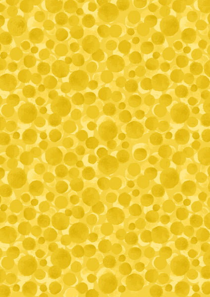 Lewis & Irene Bumbleberries BB013 Sunshine Yellow By The Yard