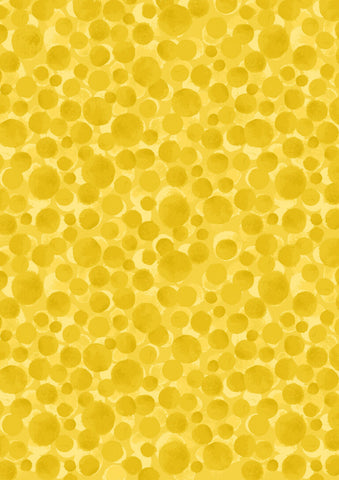 Lewis & Irene Bumbleberries BB013 Sunshine Yellow By The Yard