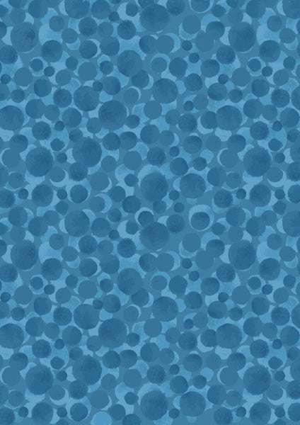 Lewis & Irene Bumbleberries BB016 Cornish Blue By The Yard