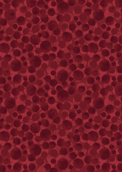 Lewis & Irene Bumbleberries BB026 Dark Red By The Yard