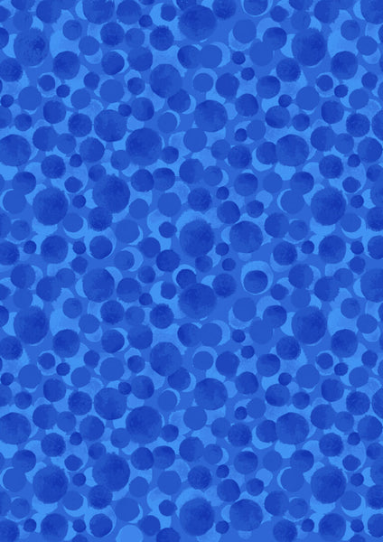 Lewis & Irene Bumbleberries BB036 Aegean Blue By The Yard