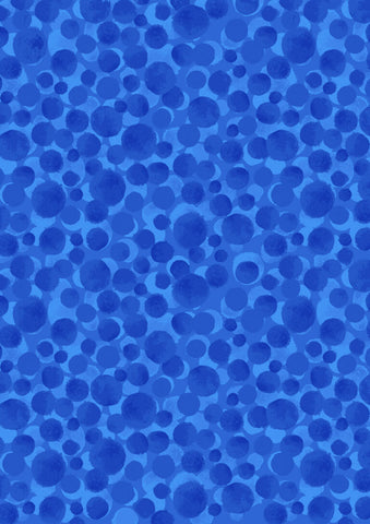 Lewis & Irene Bumbleberries BB036 Aegean Blue By The Yard