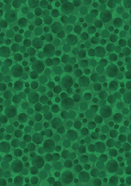Lewis & Irene Bumbleberries BB300 Christmas Green By The Yard
