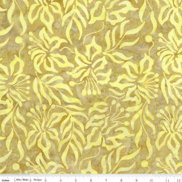 Riley Blake Batiks Carnival Glass BT23363 262 Yellow Cream By The Yard