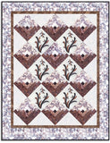 Hoffman Bali Batiks Pre-Cut 12 Block Log Cabin Quilt Kit - Skipping Rocks - BASALT