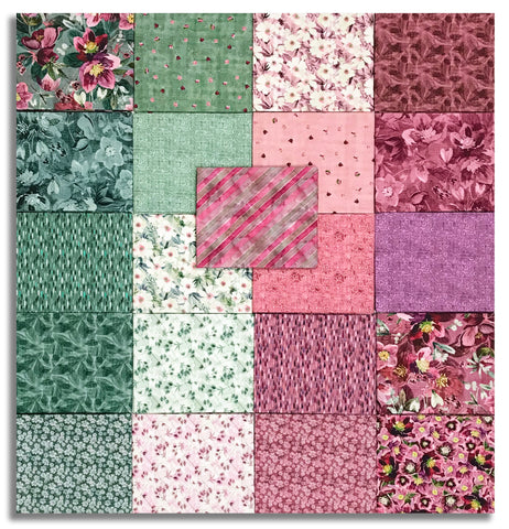 Blank Quilting Pre-Cut 21 Piece Fat Quarter Bundle FB4FQBQ - Lush & Lavish