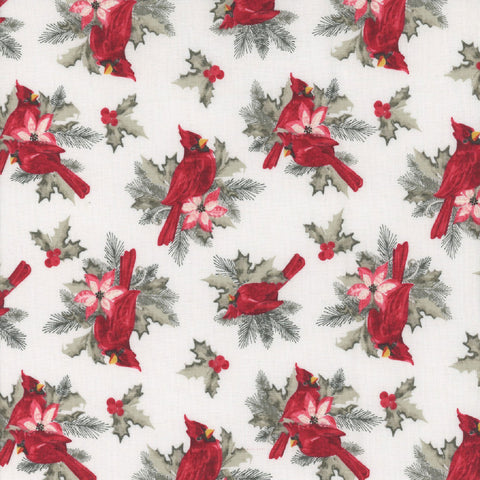 Blank Quilting Holiday Style 3395 01 White Cardinals By The Yard