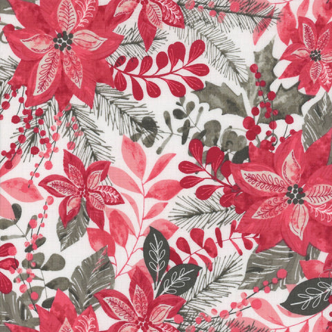 Blank Quilting Holiday Style 3398 88 Red Christmas Floral By The Yard