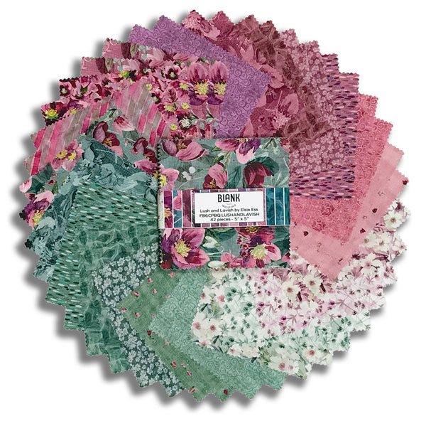 Blank Quilting Pre-Cut 40 Piece 5" Charm Squares FB6CPBQ - Lush & Lavish