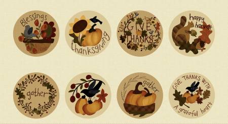 Henry Glass & Co. Blessings Of Home 2685P 33 Cream Blessings 24" PANEL By The PANEL (Not Strictly By The Yard)