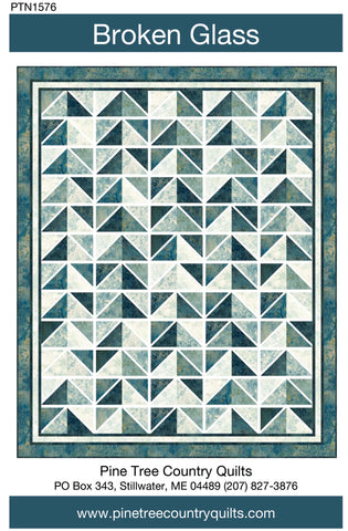 Zerbrochenes Glas - Pine Tree Country Quilts Muster - digitaler Download