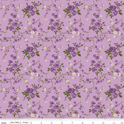 Riley Blake Anne of Green Gables C13853 Floral Violet By The Yard
