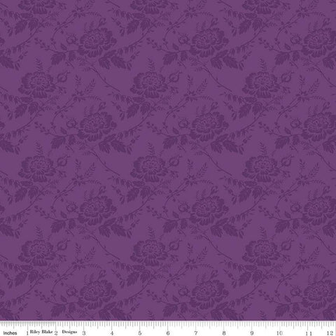Riley Blake Anne of Green Gables C13855 Damask Eggplant By The Yard