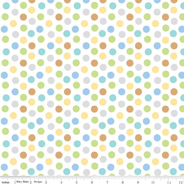 Riley Blake Special Delivery C15284 Multi Dots By The Yard