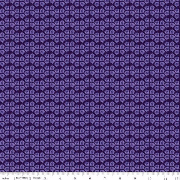 Riley Blake Plum Petals C15643 PURPLE Geometric By The Yard