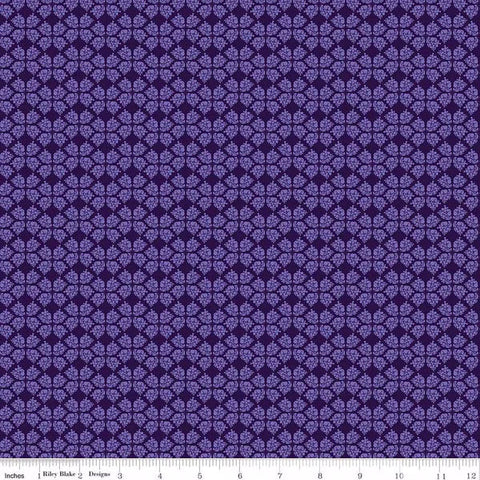 Riley Blake Plum Petals C15643 PURPLE Geometric By The Yard